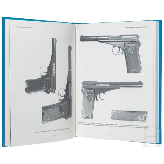 Four books on Service guns and accessories, in English, German and French