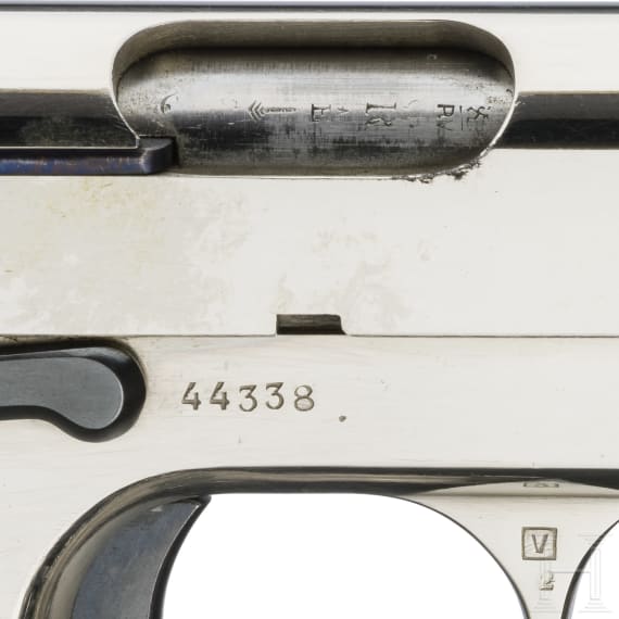 FN Mod. 1903, nickel plated, as new in box