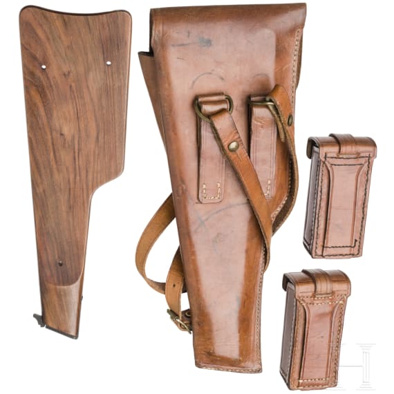 FN GP (Grand Puissance) - HP Mod 35, with shoulder stock and holster