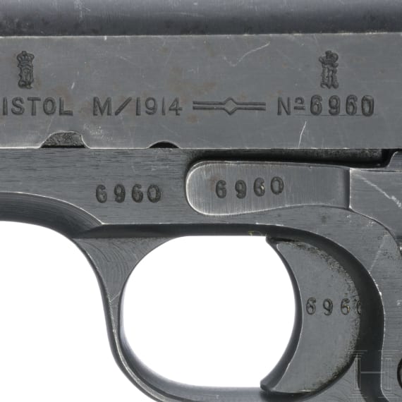 A Kongsberg "Colt", Mod. 1914, with holster, belt and magazine pouch