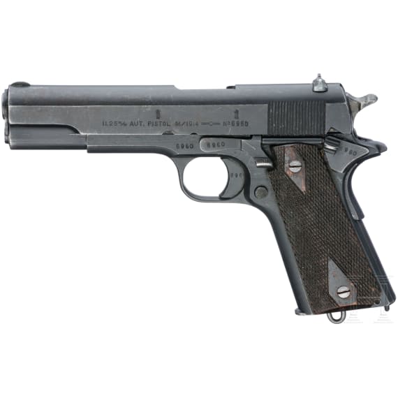 A Kongsberg "Colt", Mod. 1914, with holster, belt and magazine pouch
