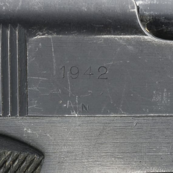 A Kongsberg "Colt", Mod. 1914, "Occupation Variation", Wehrmacht, with belt and magazine pouch