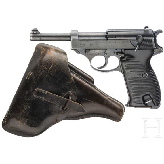Mauser P 38, Code "byf - 43", mit Koffertasche