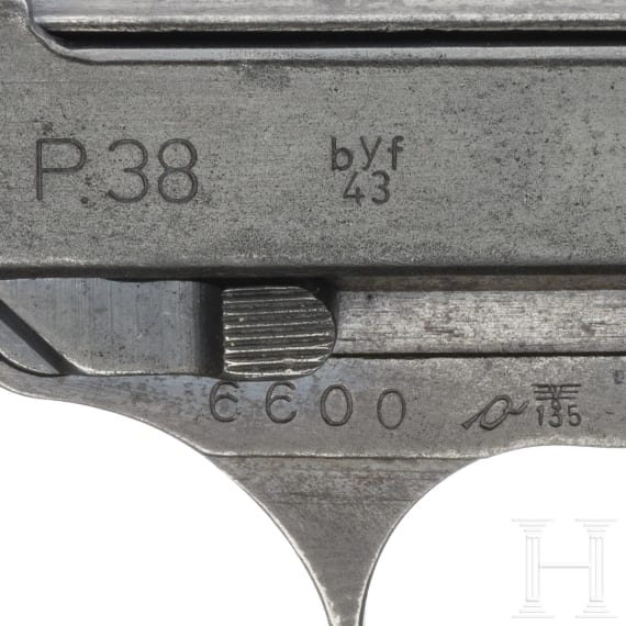 Mauser P 38, Code "byf - 43", mit Koffertasche