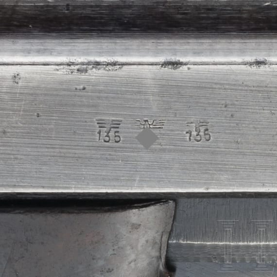 Mauser P 38, Code "byf - 43", mit Koffertasche