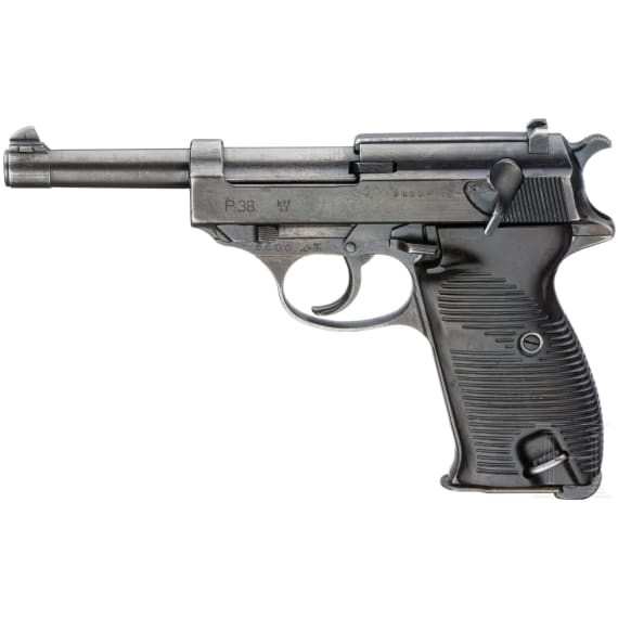 Mauser P 38, Code "byf - 43", mit Koffertasche