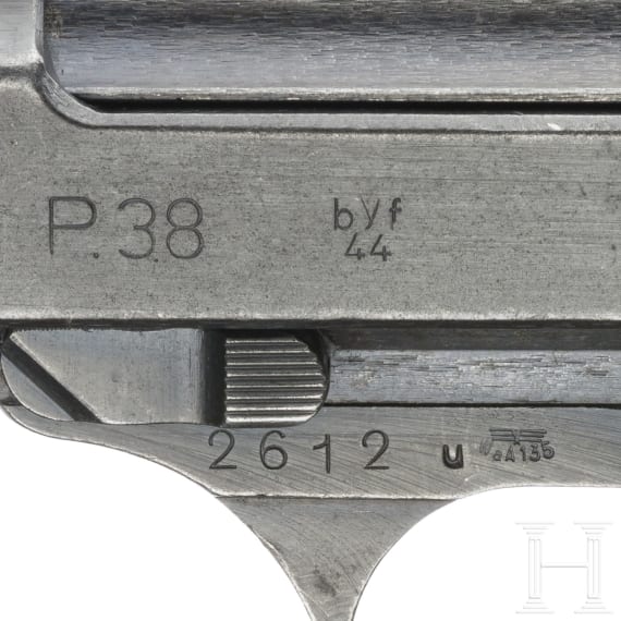 Mauser P 38, Code "byf - 44", mit Tasche