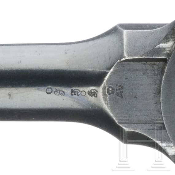 Mauser C 96 Mod. 1899 Flatside, Italian contract, with stock and leather harness