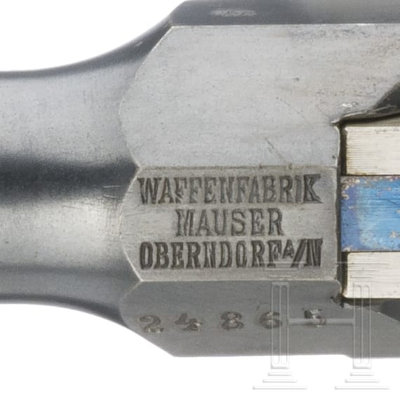 Mauser C 96 Mod. 1900 "Flatside", milit&auml;rische Geschenkwaffe