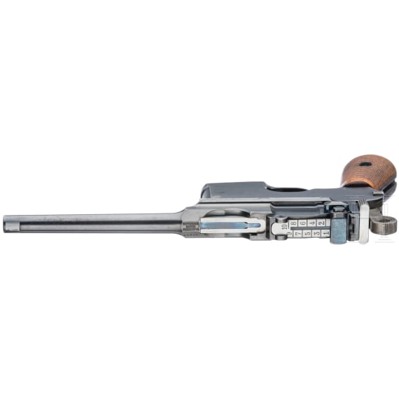Mauser C 96 "Early Flatside" (Mod. 1900), USA, with shoulder stock