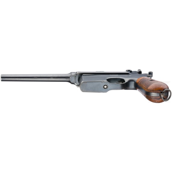 Mauser C 96 "Early Flatside" (Mod. 1900), USA, with shoulder stock