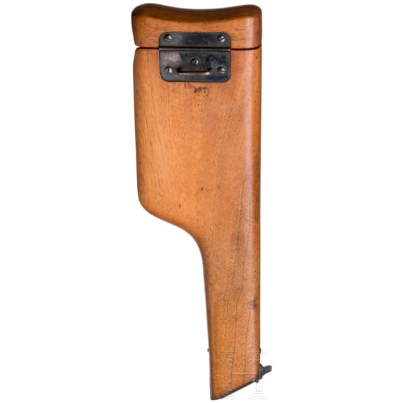 A Mauser C 96, "Late Flatside", USA, with shoulder stock