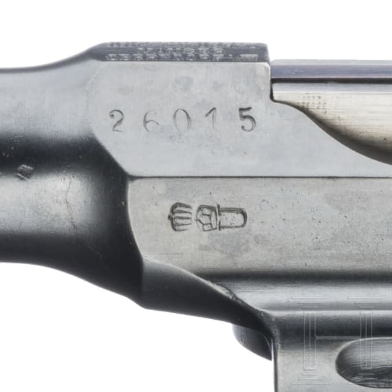 A cased Mauser C 96 "Fixed Sight 6-Shot Flatside Bolo" (officer's six-shooter)