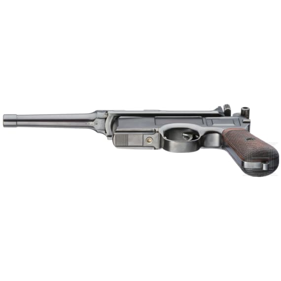 A Mauser C 96 Bolo "Reinforced Chamber" Small Hammer 6-Lader