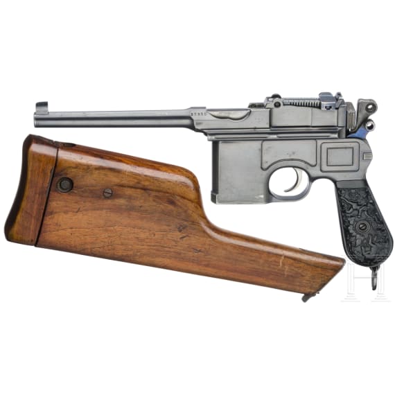 Mauser C 96 "Early Small Ring Hammer", with shoulder stock