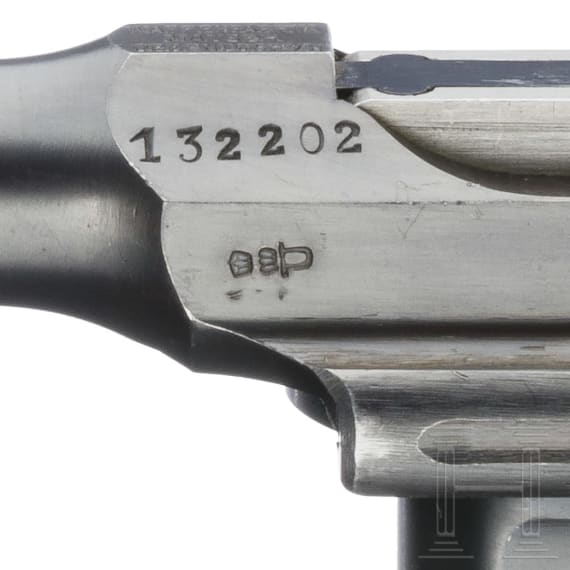 A Mauser C 96, "Late Siamese Pre War Small Ring Hammer", with shoulder stock and leather harness