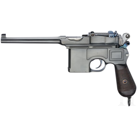 Mauser C 96, cal. 9 mm Export, Small Ring Hammer in special pattern, with shoulder stock