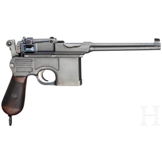 Mauser C 96, Mausertonne, St. &Eacute;tienne, mit Kasten