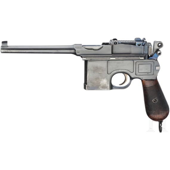 Mauser C 96, Mausertonne, St. &Eacute;tienne, mit Kasten