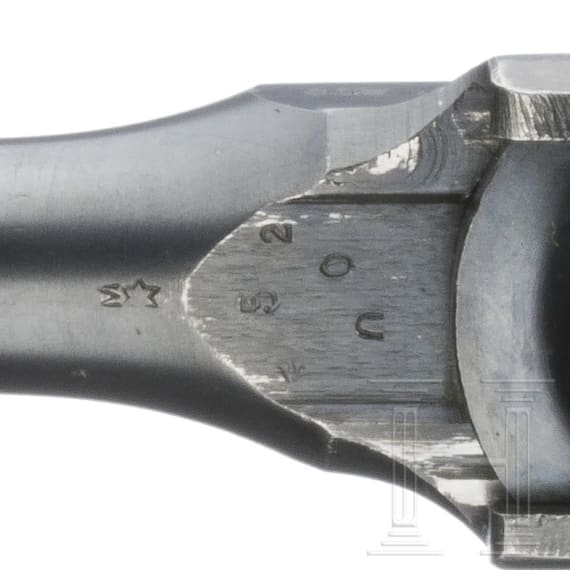 A Mauser C 96, "Wartime Commercial", with shoulder stock and leather harness, Imperial Army