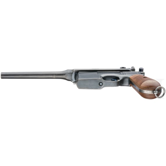 Mauser C 96, "Wartime Commercial", with shoulder stock and leather harness