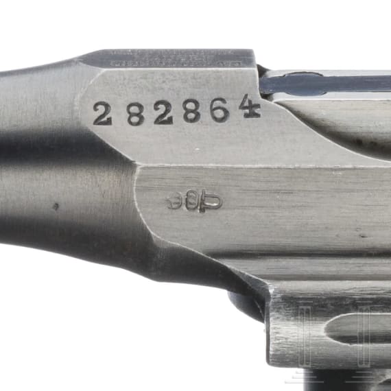 Mauser C 96, "Wartime Commercial", with shoulder stock and leather harness