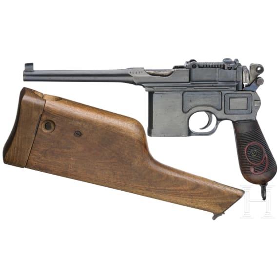 Mauser C 96/16, with shoulder stock