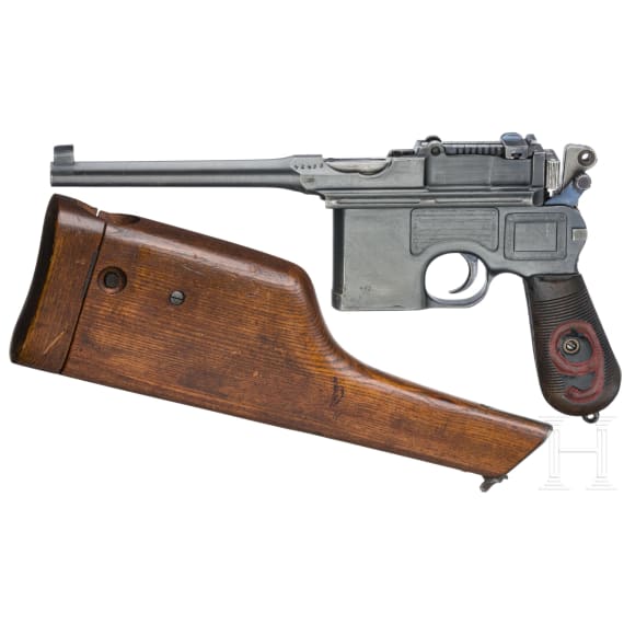 Mauser C 96/16, mit Anschlagkasten
