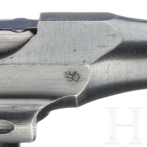 A Mauser C 96/16 with matching shoulder stock and leather harness,
