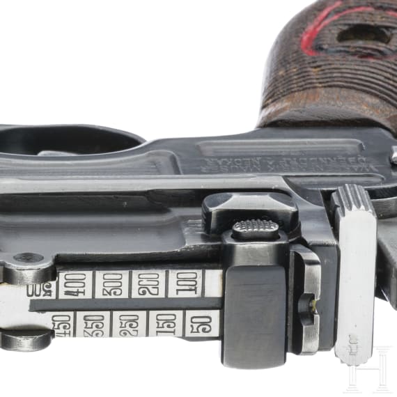 Mauser C 96 "Luger-Barreled 1920 Rework", with shoulder stock