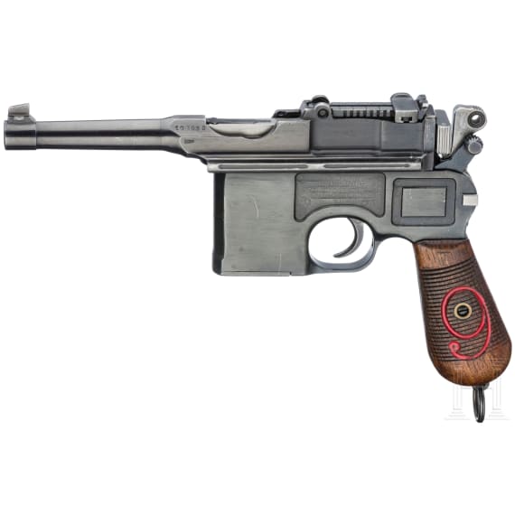 Mauser C 96 "Luger-Barreled 1920 Rework", with shoulder stock