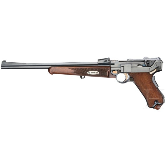 A cased Luger presentation Carbine Mod. 1902 by DWM, with "GL" initials (Georg Luger)