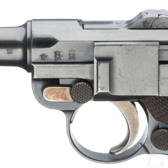A Luger pistol Mod. 04 (1906) by DWM, with holster