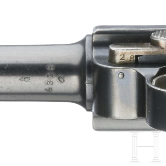 A Luger pistol Mod. 04 (1906) by DWM, with holster