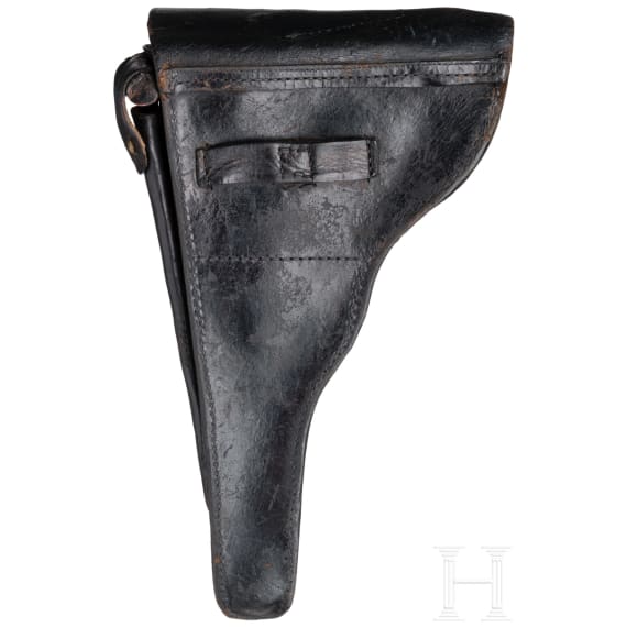 A Luger pistol Mod. 04 (1906) by DWM, 1st pattern ("non altered safety"), with holster