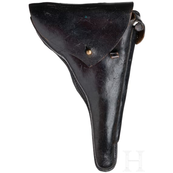 A Luger pistol Mod. 04 (1906) by DWM, 1st pattern ("non altered safety"), with holster