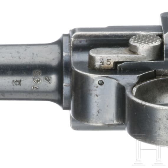 A Luger pistol Mod. 04 (1906) by DWM, 2nd pattern, Reichsmarine