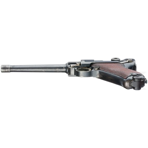 A Luger pistol Mod. 04 (1906) by DWM, with shoulder stock and holster, Torpedo-Division
