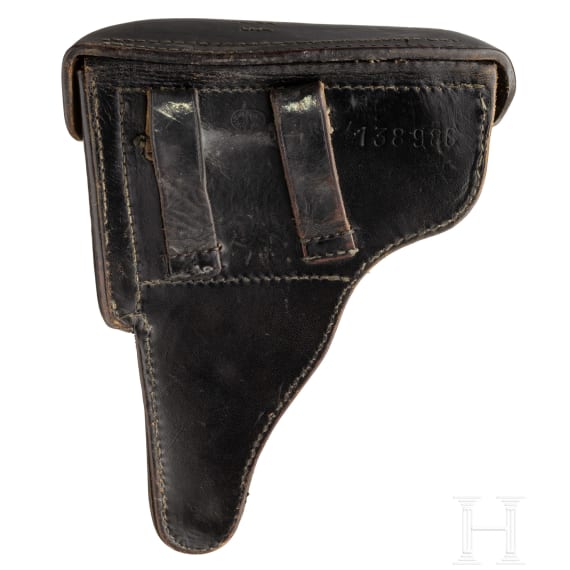 A Luger pistol by DWM, "First Issue", with holster
