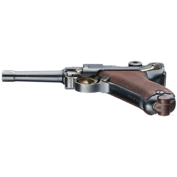 A Luger pistol by DWM, "First Issue", with holster