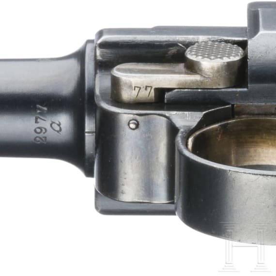 A Luger pistol by DWM, "First Issue", with holster