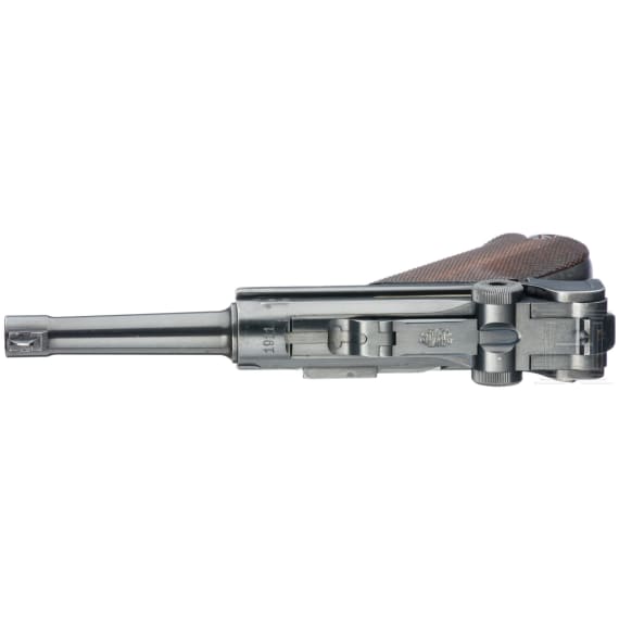 A Luger pistole by DWM, 1911, no hold-open