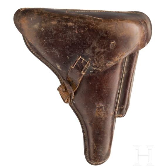 A Luger pistol by DWM, 1911, no hold-open, with holster