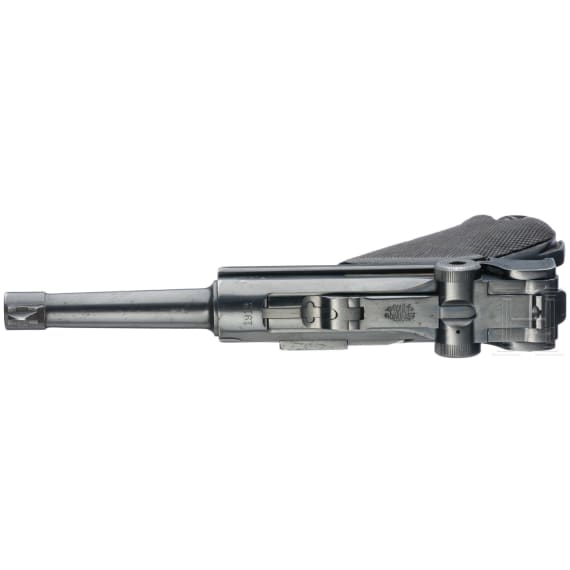 A Luger pistol by DWM, 1912, with holster