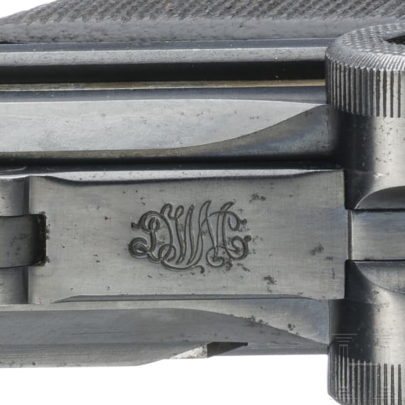 A Luger pistol by DWM, 1912, with holster