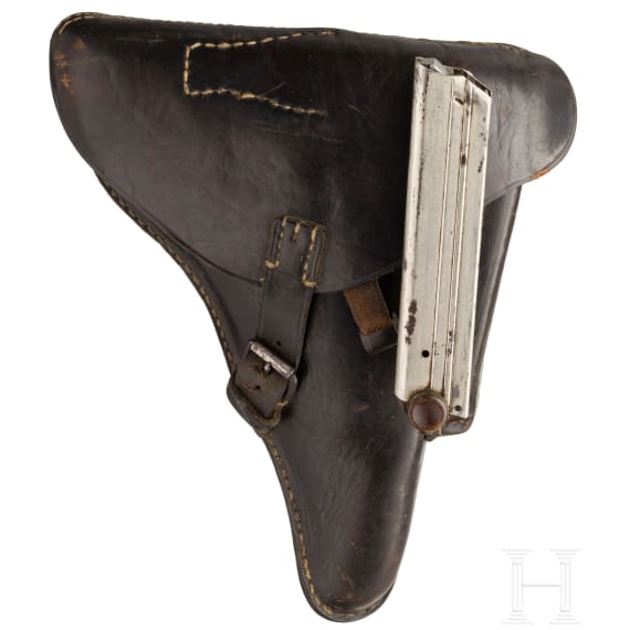 A Luger pistol by DWM, 1912, with holster