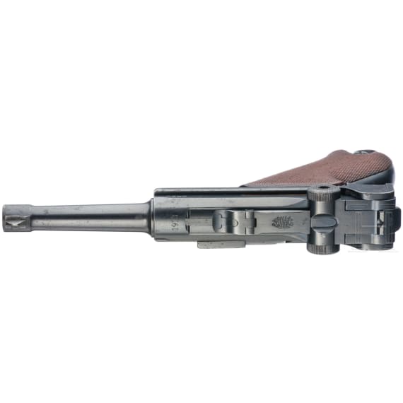 A Luger pistol by DWM, 1913, with holster