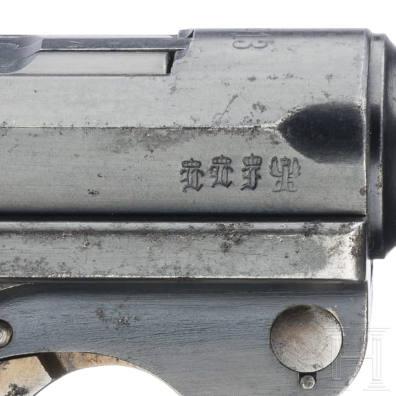A Luger pistol by DWM, 1913, with holster