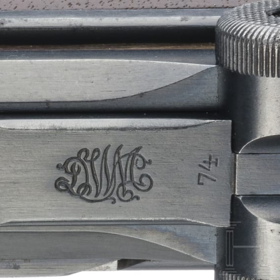 A Luger pistol by DWM, 1913, with holster