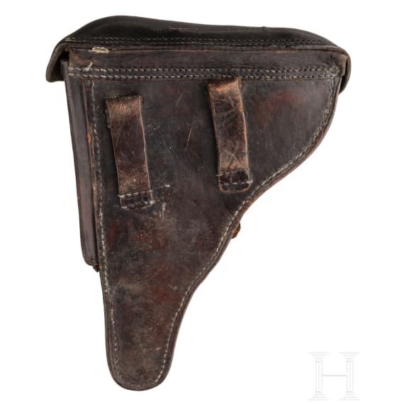 A Luger pistol by DWM, 1914, police, with holster